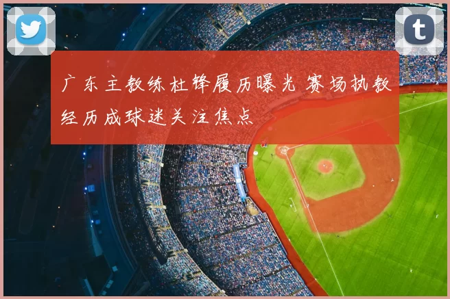 广东主教练杜锋履历曝光 赛场执教经历成球迷关注焦点